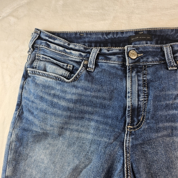Silver Jeans Co Suki Capri Women’s 16 L 23.5” Stretch Denim - Picture 2 of 14